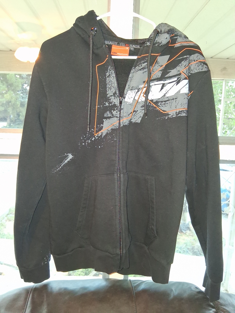 Black Graphic Zip Hoodie Jacket - KTM Style